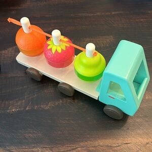 NWT - B. Toys Stack & Roll Fruit Truck